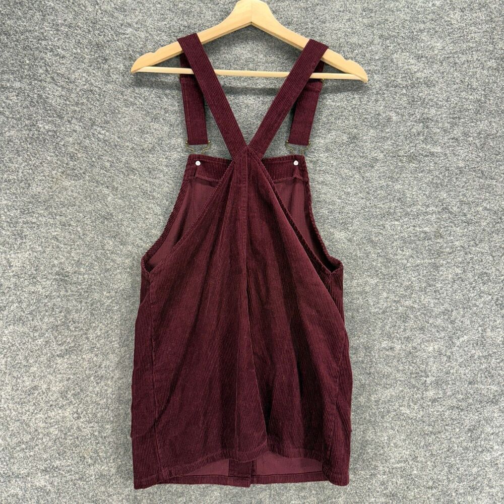 Forever 21 Romper Women M Medium Red Button Corduroy Sleeveless Pockets Casual - Picture 2 of 4